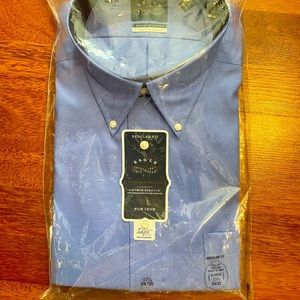 NWT EAGLE TEKFIT BLUE MEN’S COLLAR SHIRT